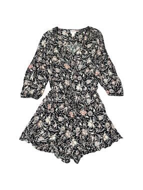 Mossimo Supply Co. Whimsigoth Floral Ruffle Romper